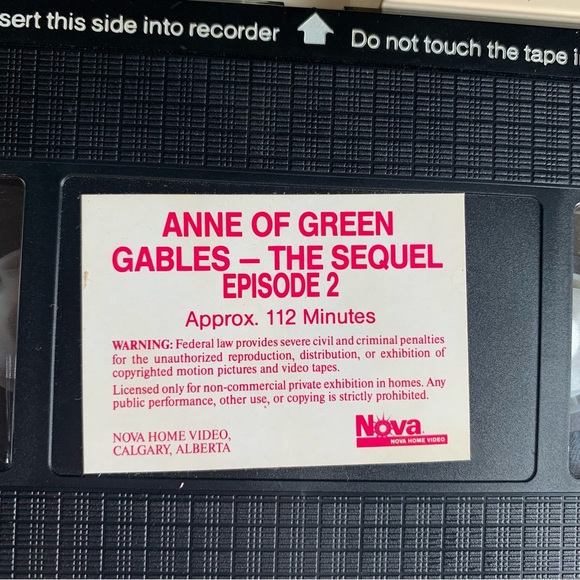 Anne of Green Gables 4 VHS Video Pack Collection Complete Box Set - Picture 10 of 10